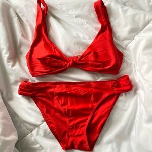 Red hollister bikini
